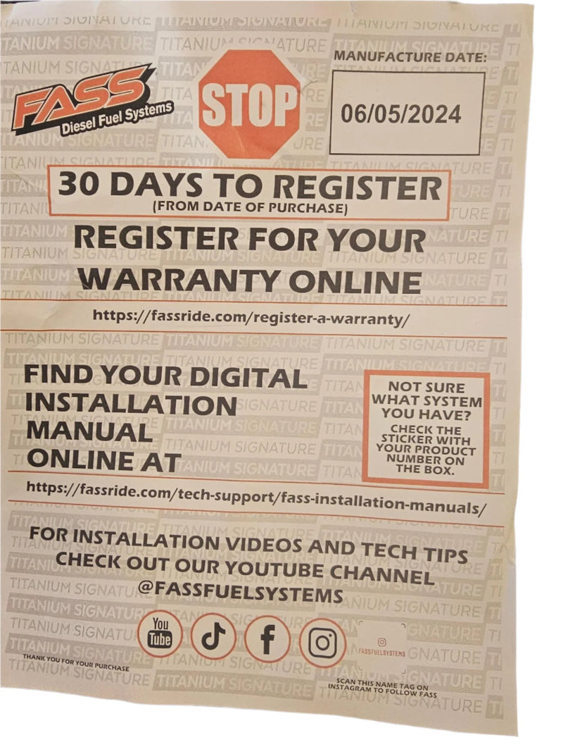 Load image into Gallery viewer, FASS | 2017-2021 Ford 6.7L Power Stroke Titanium Signature Series Fuel System 240GPH *OPEN BOX*