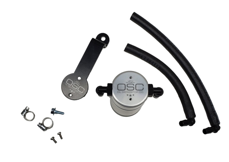 Load image into Gallery viewer, J&L 16-23 Toyota Tacoma 3.5L Driver Side Oil Separator 3.0 - Clear Anodized