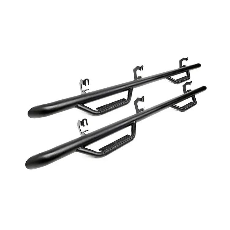 Load image into Gallery viewer, Rough Country 2005-2023 Toyota Tacoma Double Cab 5' Bed Nerf Steps RCT0580CCB