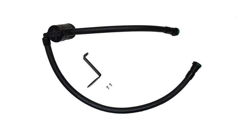 Load image into Gallery viewer, J&L 2023-2026 Ford F-250 / F-350 6.8L / 7.3L Gas Oil Separator 3.0 Passenger Side - Black Anodized 3094P-B