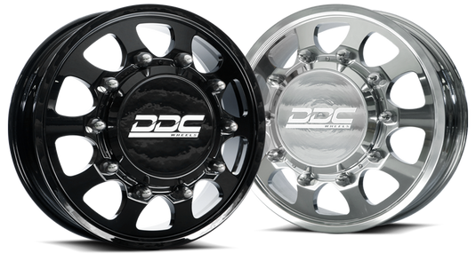 DDC | Dually Wheels The Shield 20x8.25 10x225 Gloss Black Ford F-450 / F-550 15-25 Dodge Ram 08-25 4500 / 5500