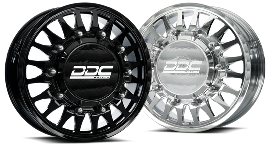 DDC | Dually Wheels The Spoke Forged 20x8.25 10x225 Polished 15-25 Ford F-450 / F-550 Dodge Ram 08-25 4500 / 5500