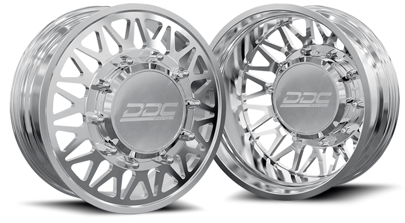 Load image into Gallery viewer, DDC | Dually Wheels The Mesh Forged 22x8.25 10x225 Polished 15-25 Ford F-450 / F-550 Dodge Ram 08-25 4500 / 5500