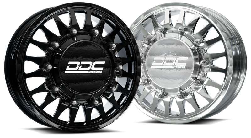Load image into Gallery viewer, DDC | Dually Wheels The Spoke Forged 22x8.25 10x225 Polished 15-25 Ford F-450 / F-550 Dodge Ram 08-25 4500 / 5500