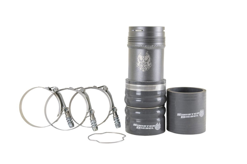 Load image into Gallery viewer, Sinister Diesel | 2011-2022 Ford 6.7L Power Stroke Hot Side Charge Pipe - Gray