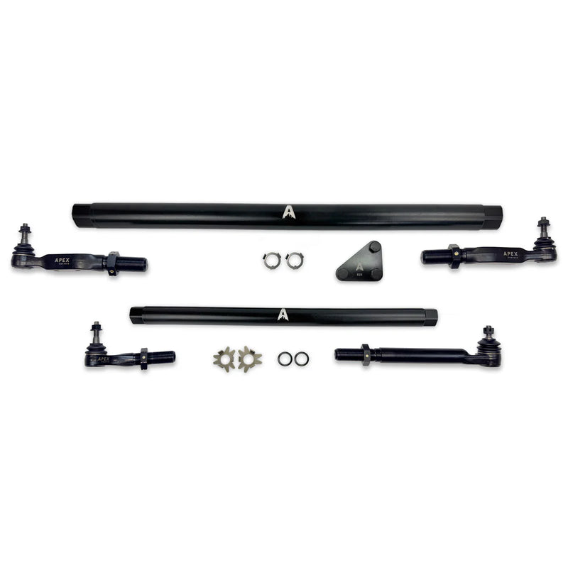 Load image into Gallery viewer, Apex Chassis | 2014-2024 Dodge Ram 2500 / 3500 4WD Pro Lock Steering Kit Black Aluminum
