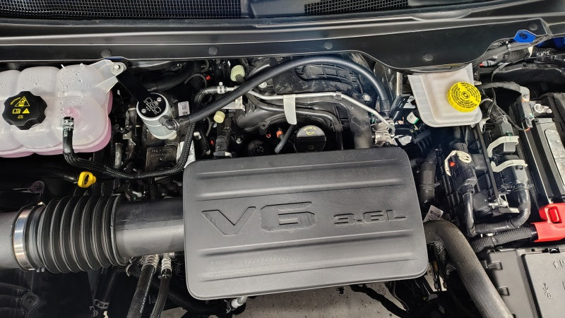 Load image into Gallery viewer, J&L 19-25 Ram 1500 3.6L Oil Separator 3.0 PCV Side -Clear Anodized