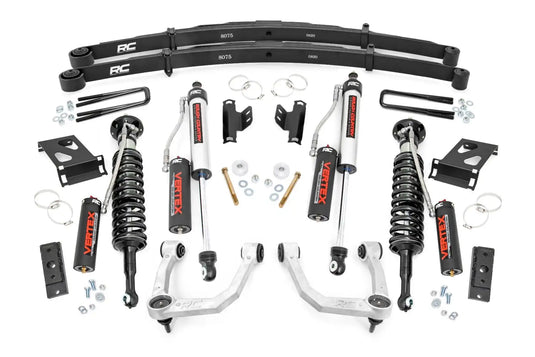 Rough Country | 2005-2023 Toyota Tacoma 4WD 3.5 Inch Lift Kit - Vertex Coilovers With Vertex Shocks & Rear Leaf Springs