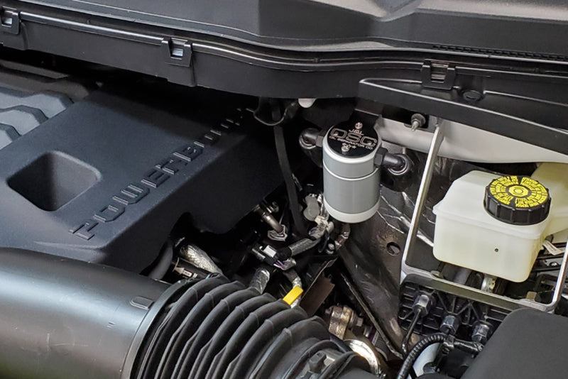 Load image into Gallery viewer, J&L 2021-2025 Ford F-150 3.5L Passenger Side Oil Separator 3.0 - Clear Anodized
