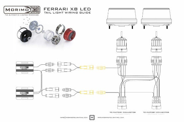 Load image into Gallery viewer, Morimoto | 1995-2004 Ferrari F355 / 360 / 550 / 575 / F50 XB LED Tail Lights