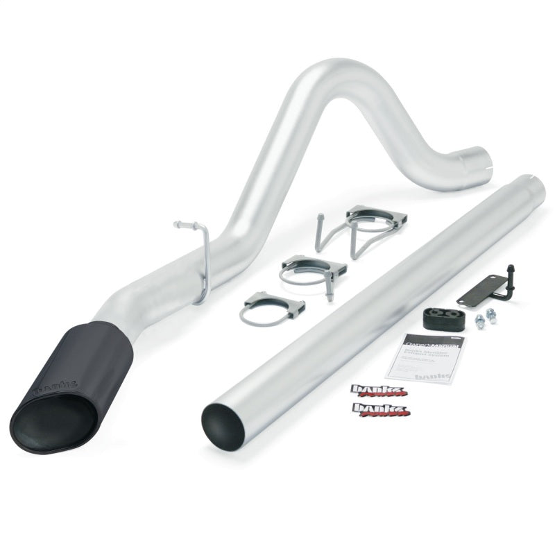 Load image into Gallery viewer, Banks Power 08-10 Ford 6.4 ECSB/CCSB (SWB) Monster Exhaust System - SS Single Exhaust w/ Black Tip *DISCONTINUED*
