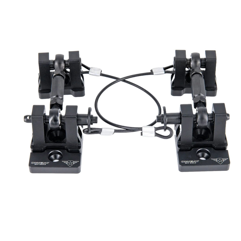 Load image into Gallery viewer, Combat Off-Road | Jeep JK / JL / JT Gladiator Aluminum Hood Latch Set - Black Out Series