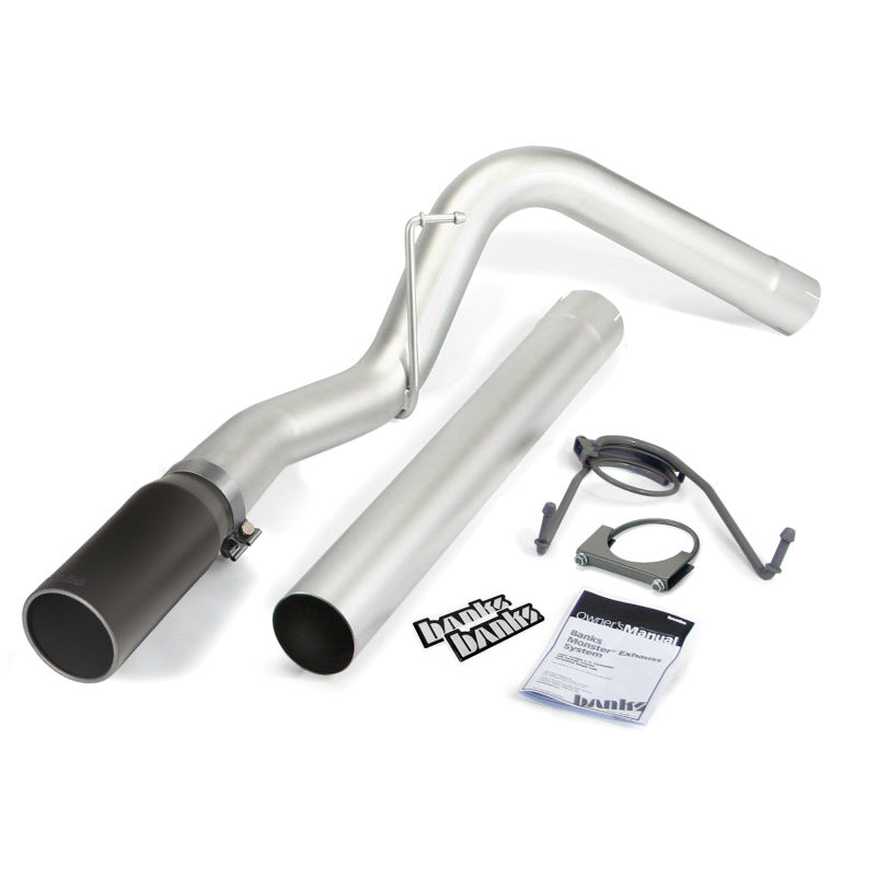 Load image into Gallery viewer, Banks Power 07-12 Dodge 6.7L SCLB-Mega Cab-SB Monster Exhaust Sys - SS Single Exhaust w/ Black Tip *DISCONTINUED*