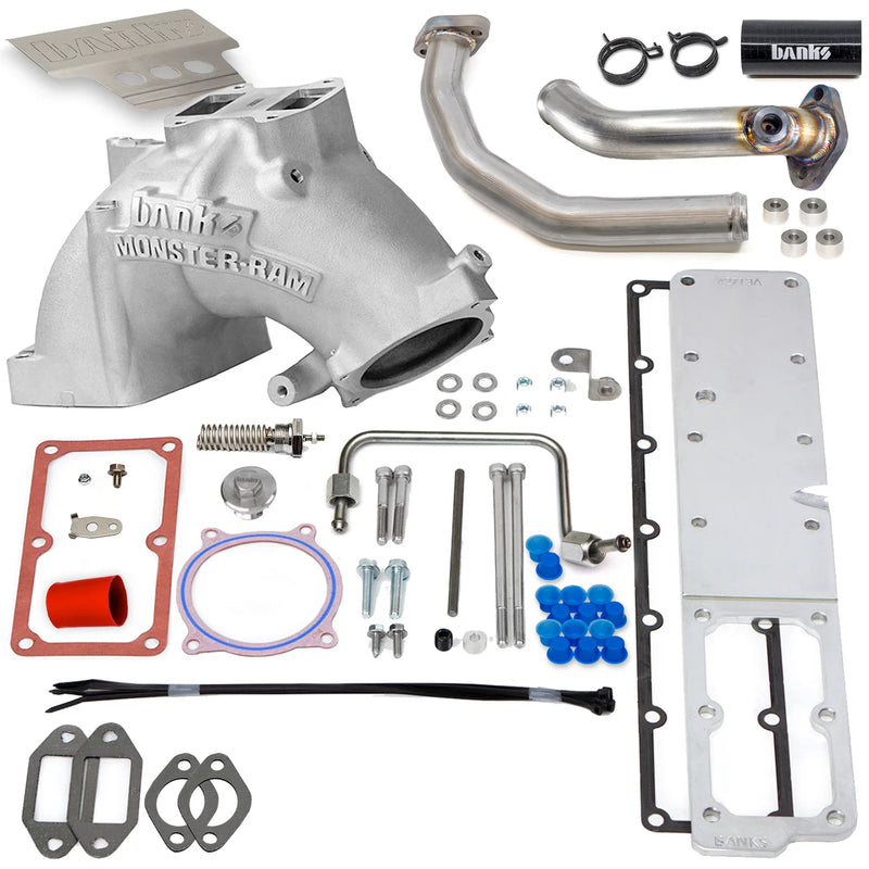 Load image into Gallery viewer, Banks Power | 2019-2024 Dodge Ram 6.7L Cummins Cab & Chassis Monster-Ram Intake System With Fuel Line - Natural With Heater System