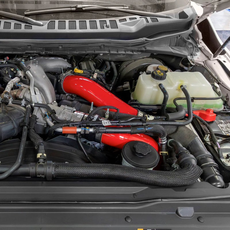Load image into Gallery viewer, Banks Power | 2011-2016 Ford Super Duty Pickup 6.7L Power Stroke Boost Tube System - Red