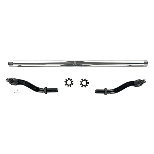 Apex Chassis | Jeep Wrangler JL / Gladiator JT 2.5 Ton Tie Rod Assembly - Dana 30 - Polished Aluminum | KIT127