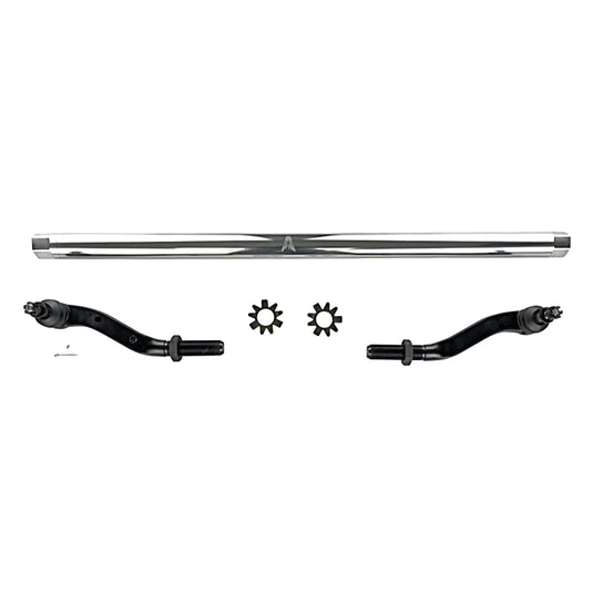 Apex Chassis | Jeep Wrangler JL / Gladiator JT 2.5 Ton Tie Rod Assembly - Dana 44 - Polished Aluminum | KIT126