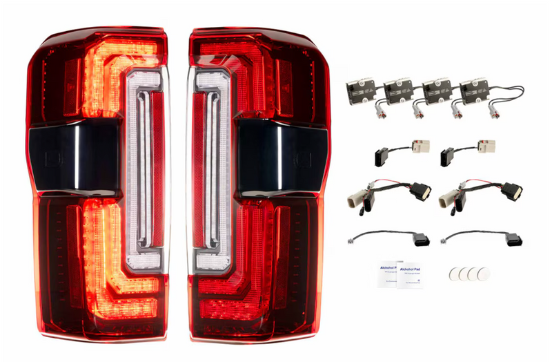 Load image into Gallery viewer, Morimoto | 2023-2026 Ford Super Duty XB Red LED Tail Lights