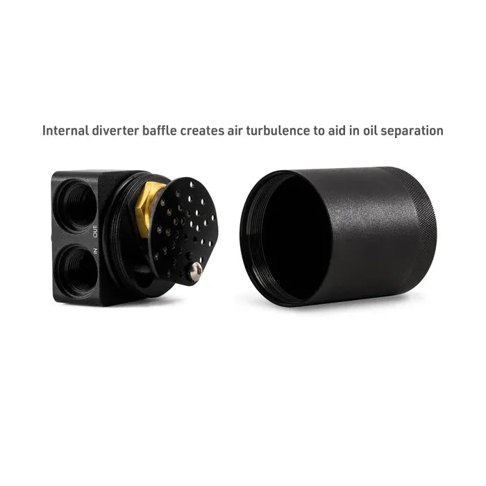 Load image into Gallery viewer, Mishimoto | 2025-2026 Dodge Ram 1500 3.0L Hurricane Baffled Oil Catch Can Kit - Black