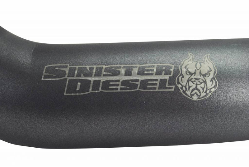 Load image into Gallery viewer, Sinister Diesel | 2003-2007 Ford 6.0L Power Stroke Single Alternator Intercooler Charge Pipe Kit & Intake Elbow - Gray