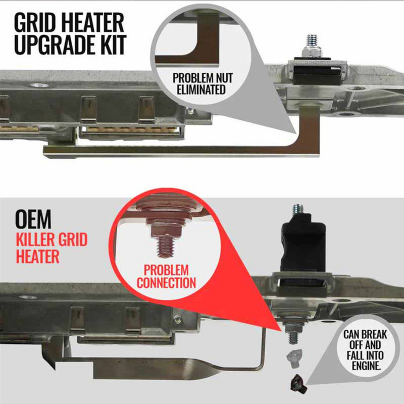 Load image into Gallery viewer, BD Diesel | 2007.5-2024 Dodge Ram 2500 / 3500 6.7L Cummins Killer Grid Heater Upgrade Kit