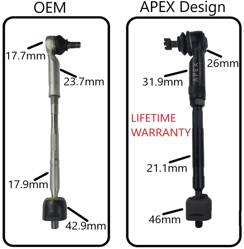 Load image into Gallery viewer, Apex Chassis | 2010-2024 Toyota 4Runner / 2010-2014 FJ Cruiser Tie Rod Kit