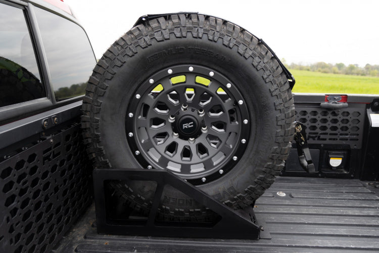 Load image into Gallery viewer, Rough Country | 2020-2024 Jeep Gladiator JT Bed Mount Spare Tire Carrier