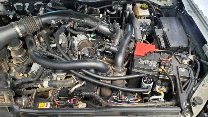 Load image into Gallery viewer, J&L 22-25 Ford Bronco Raptor 3.0L EcoBoost PCV Side Oil Separator 3.0 - Clear Anodized