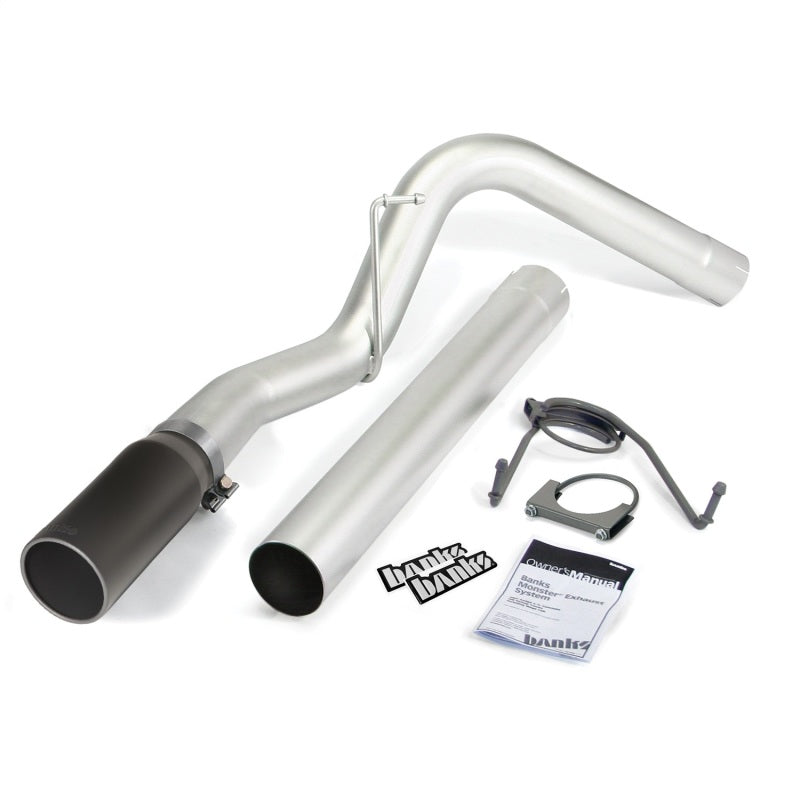 Load image into Gallery viewer, Banks Power 07-12 Dodge 6.7L SCLB-Mega Cab-SB Monster Exhaust Sys - SS Single Exhaust w/ Black Tip *DISCONTINUED*