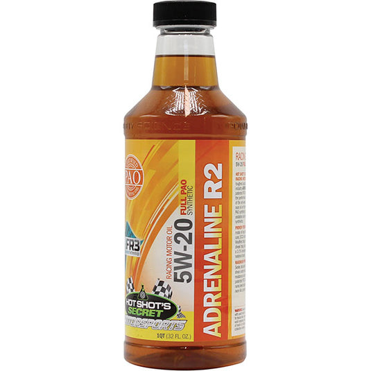 Hot Shot's Secret | Adrenaline R-Series Full Synthetic Racing Oil 5W-20 R2 - 1 Quart