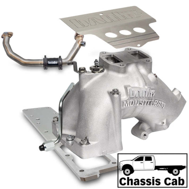 Load image into Gallery viewer, Banks Power | 2019-2024 Dodge Ram 6.7L Cummins Cab & Chassis Monster-Ram Intake System With Fuel Line - Natural With Heater System
