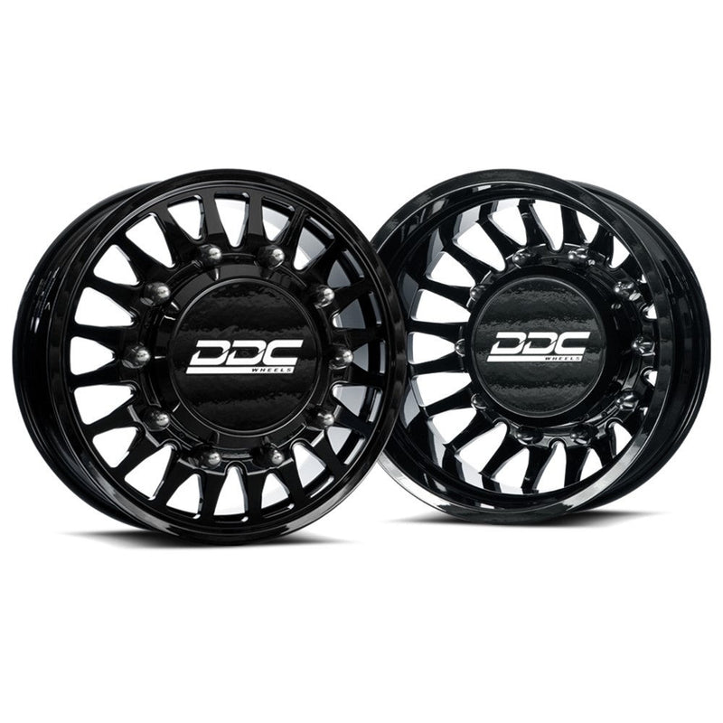 Load image into Gallery viewer, DDC Dually Wheels The Spoke Forged 20x8.25 10x225 Gloss Black 15-25 Ford F-450 / F-550 Dodge Ram 08-25 4500 / 5500 225-20-25GB-A
