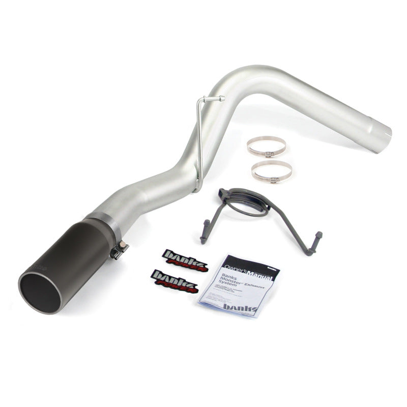 Load image into Gallery viewer, Banks Power 10-13 Dodge 6.7L CCLB Monster Exhaust System - SS Single Exhaust w/ Black Tip *DISCONTINUED*