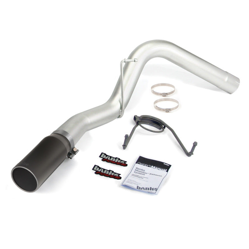 Load image into Gallery viewer, Banks Power 07-12 Dodge 6.7L SCLB-Mega Cab-SB Monster Exhaust Sys - SS Single Exhaust w/ Black Tip *DISCONTINUED*