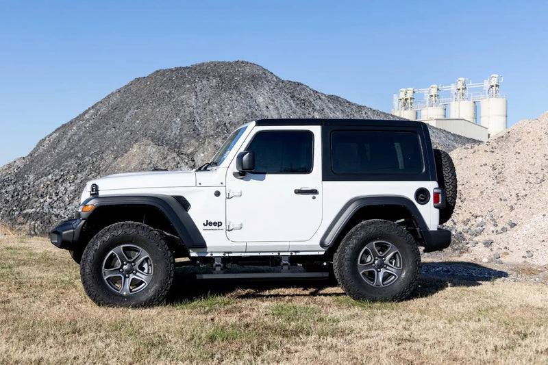 Load image into Gallery viewer, Rough Country | 2018-2024 Jeep Wrangler JL 2 Door 4WD Power Running Boards