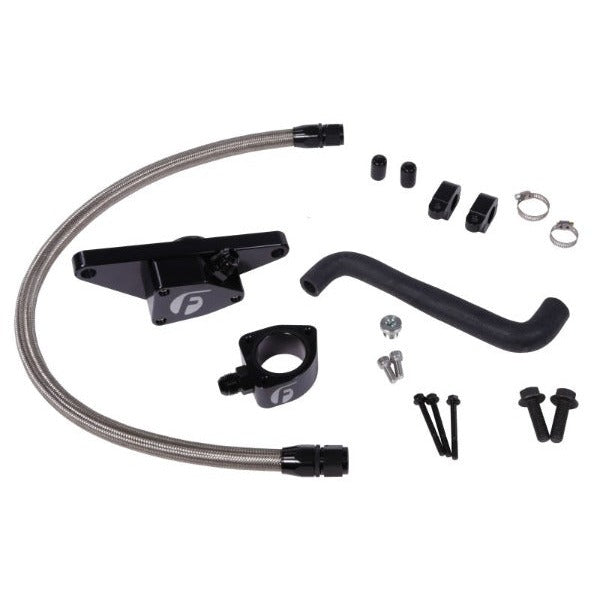 Load image into Gallery viewer, Fleece 2006-2007 Dodge Ram 5.9L Cummins Auto Trans Coolant Bypass Kit - Stainless Steel Braided Line FPE-CLNTBYPS-CUMMINS-0607-SS