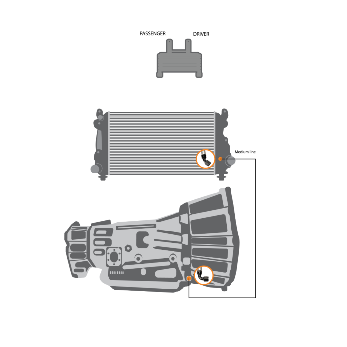 Load image into Gallery viewer, Fleece Performance | 2001-2010 GM 6.6L Duramax Replacement Transmission Line (LB7/LMM) - Medium Line