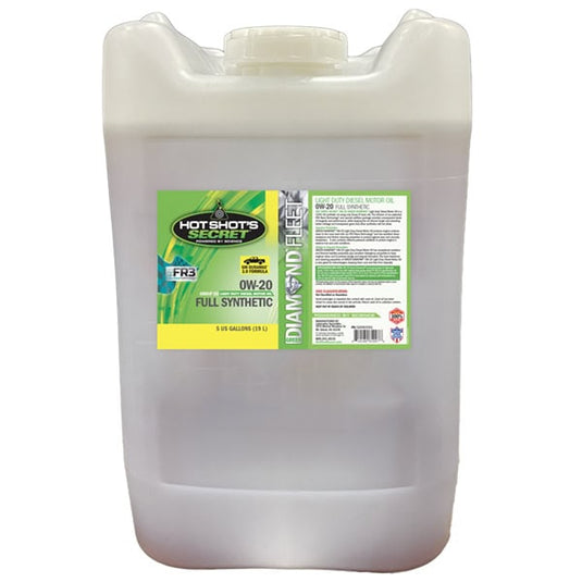Hot Shot's Secret | Green Diamond 0W-20 Full Synthetic Light Duty Diesel Engine Oil - 5 Gallon