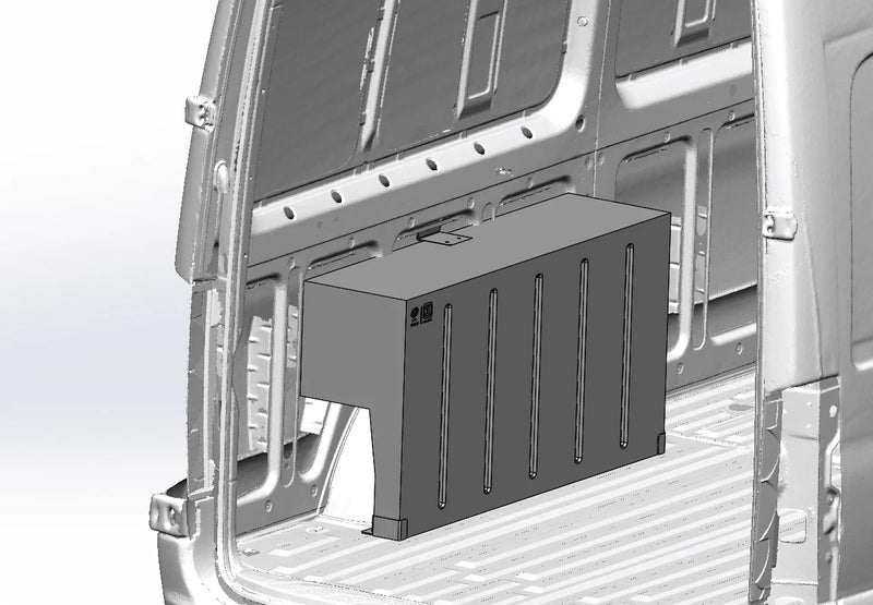 Load image into Gallery viewer, S&B Tanks | 2007-2025 Mercedes Sprinter / 2015-2025 Ford Transit 30 Gallon Wheel Well Water Tank