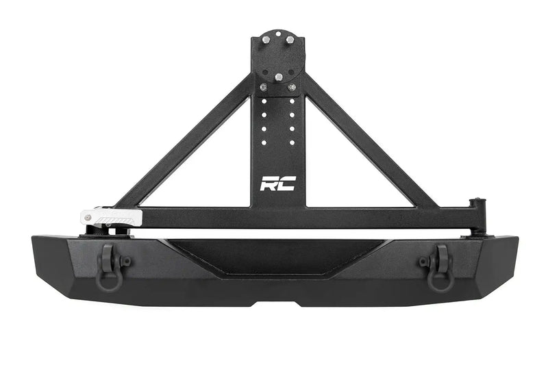Load image into Gallery viewer, Rough Country | 2007-2018 Jeep Wrangler JK Rock Crawler Tire Carrier Rear Bumper