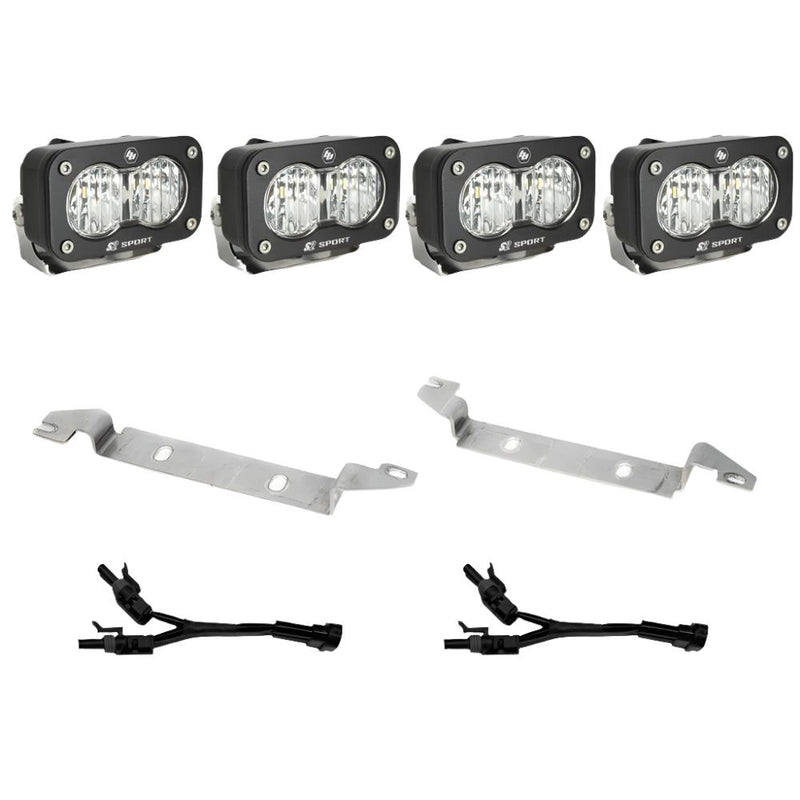 Load image into Gallery viewer, Baja Designs | 2022+ Toyota Tundra S2 Sport Clear Wide Cornering Dual Fog Pocket Light Kit