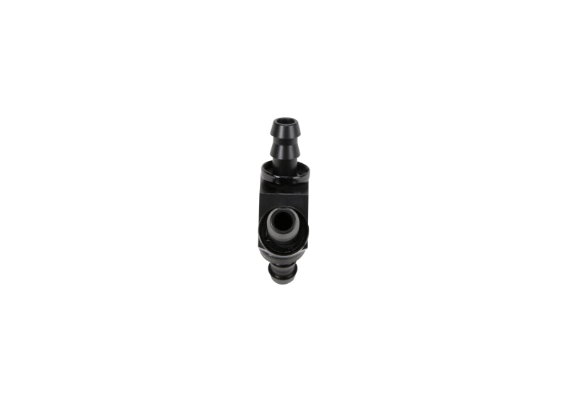Load image into Gallery viewer, Fleece | Universal 3 / 8in Aluminum Y-Barbed Fitting (For -6 Pushlok Hose) - Black Anodized