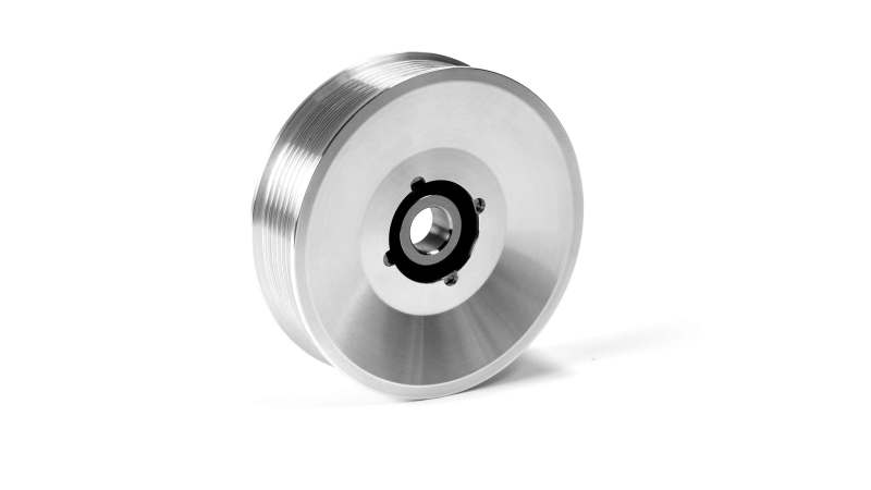 Load image into Gallery viewer, Fleece | 2003-2018 Dodge Ram 2500 / 3500 Cummins Upper Fan Pulley Idler (Bare Aluminum Finish)