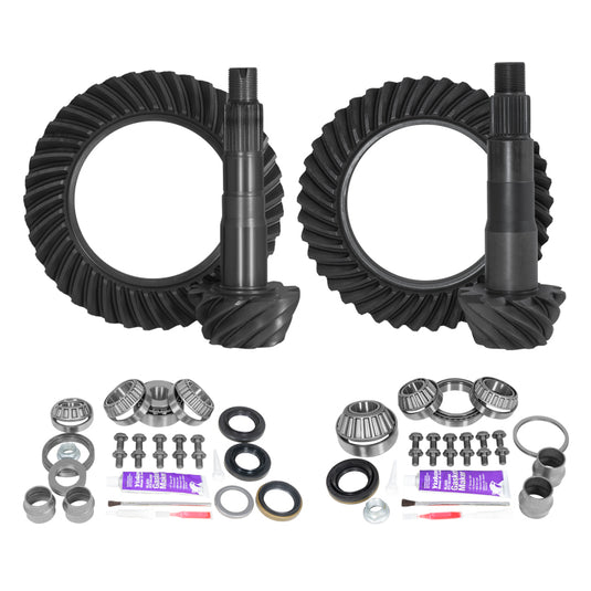 Yukon Gear | Ring & Pinion Gear Kit Package Front & Rear with Install Kits - Toyota 8.2/8in. IFS