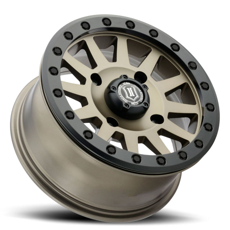 Load image into Gallery viewer, ICON Compression 15x7 4x156 12mm Offset 4+3 BS 132mm Bore Bronze Wheel
