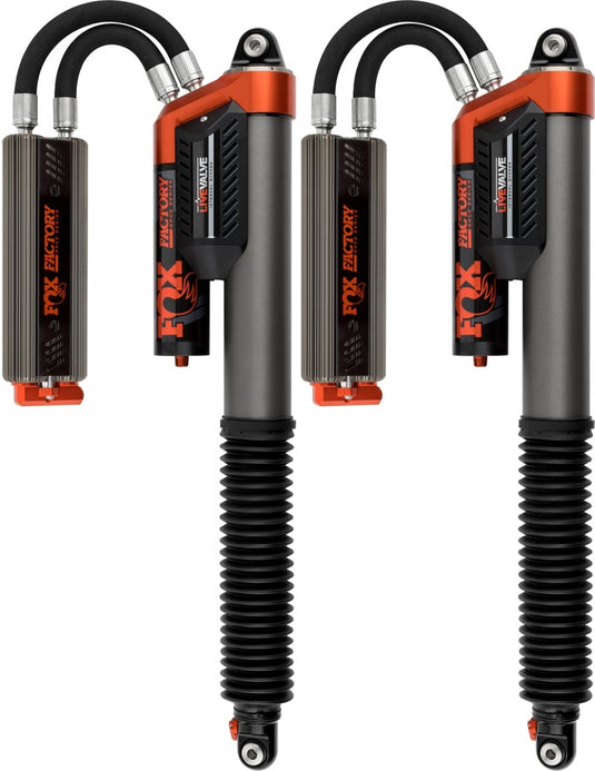Fox | 2019-2020 Ford Raptor 3.0 Factory Series Live Valve Internal Bypass Piggyback Rear Shock Pair With Adjuster | 0-1 Inch Lift