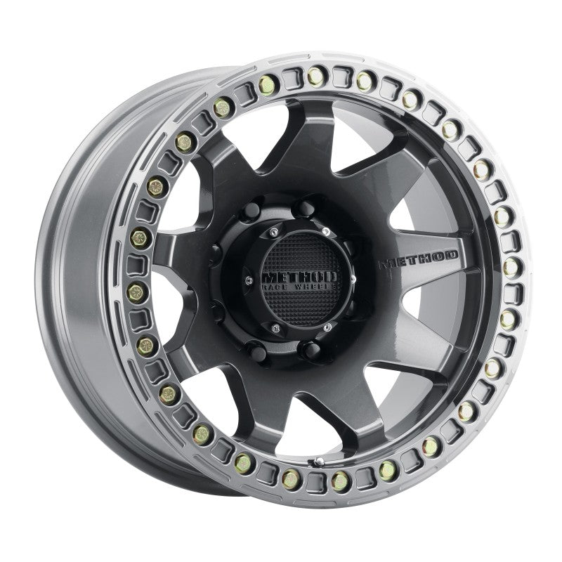 Load image into Gallery viewer, Method | MR108 17x9 -44mm Offset 8x6.5 130.81mm CB Gloss Titanium w/BH-H24125-38 Wheel