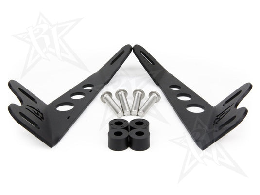 Rigid Industries | 2007-2018 Jeep Wrangler JK - 20in E/SR-Series Bar Hood Mount Kit