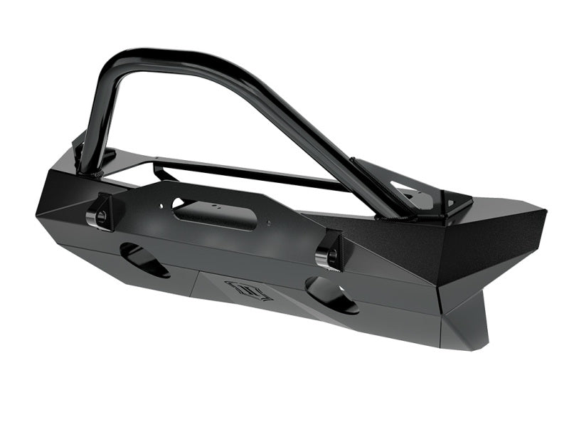 Load image into Gallery viewer, ICON 2018+ Jeep Wrangler JL / 2020+ Jeep Gladiator JT Pro Recessed Impact Front Bumper w/Bar & Tabs