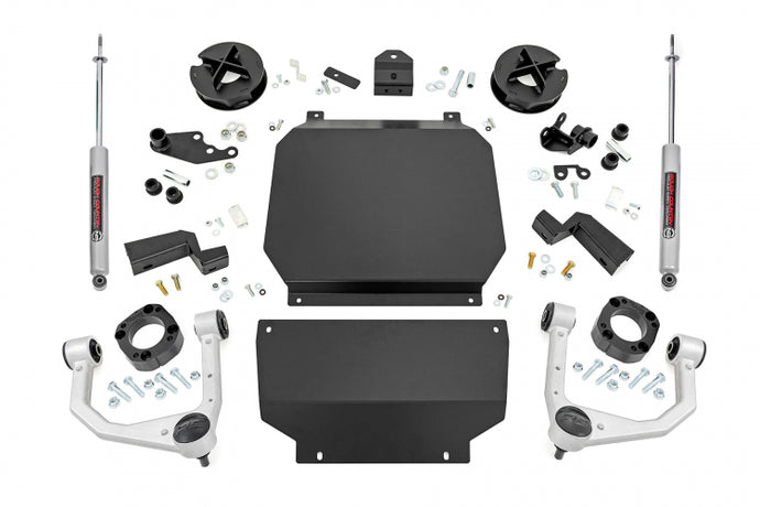 Rough Country | 2022-2024 Toyota Tundra 4WD 3.5 Inch Lift Kit Without Factory Rear Air Ride
